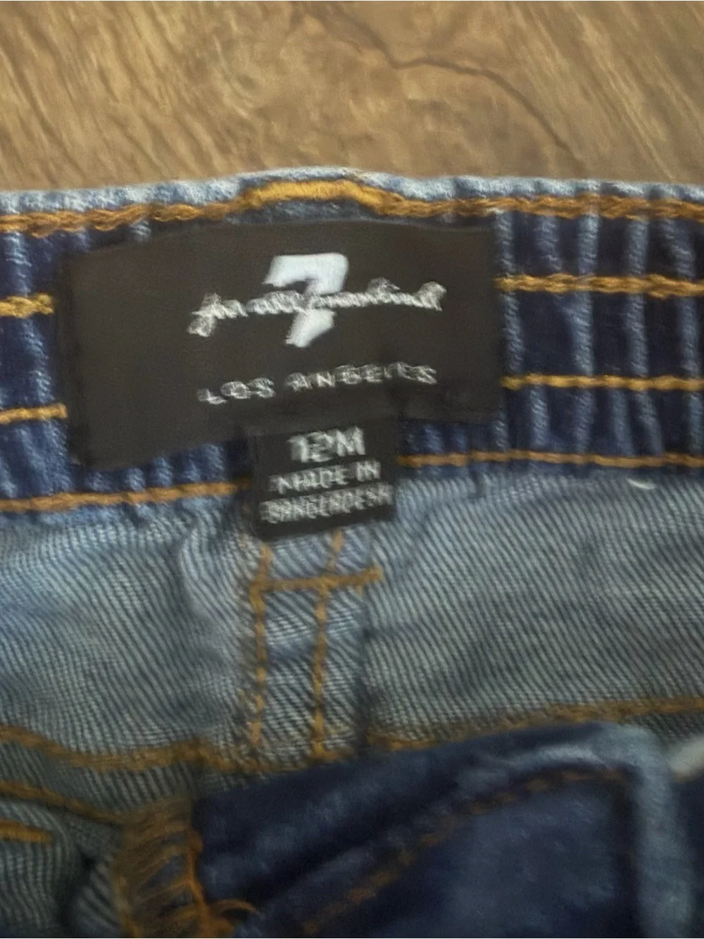 7 For All Mankind Kids Indigo Stretch Denim Jeans